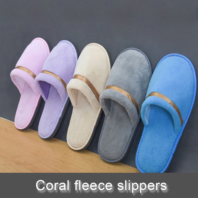 

Winter Indoor Women Slippers House Plush Soft Cotton Slippers Non-slip Floor Shoes Home Slippers Men Women Slides For Bedroom
