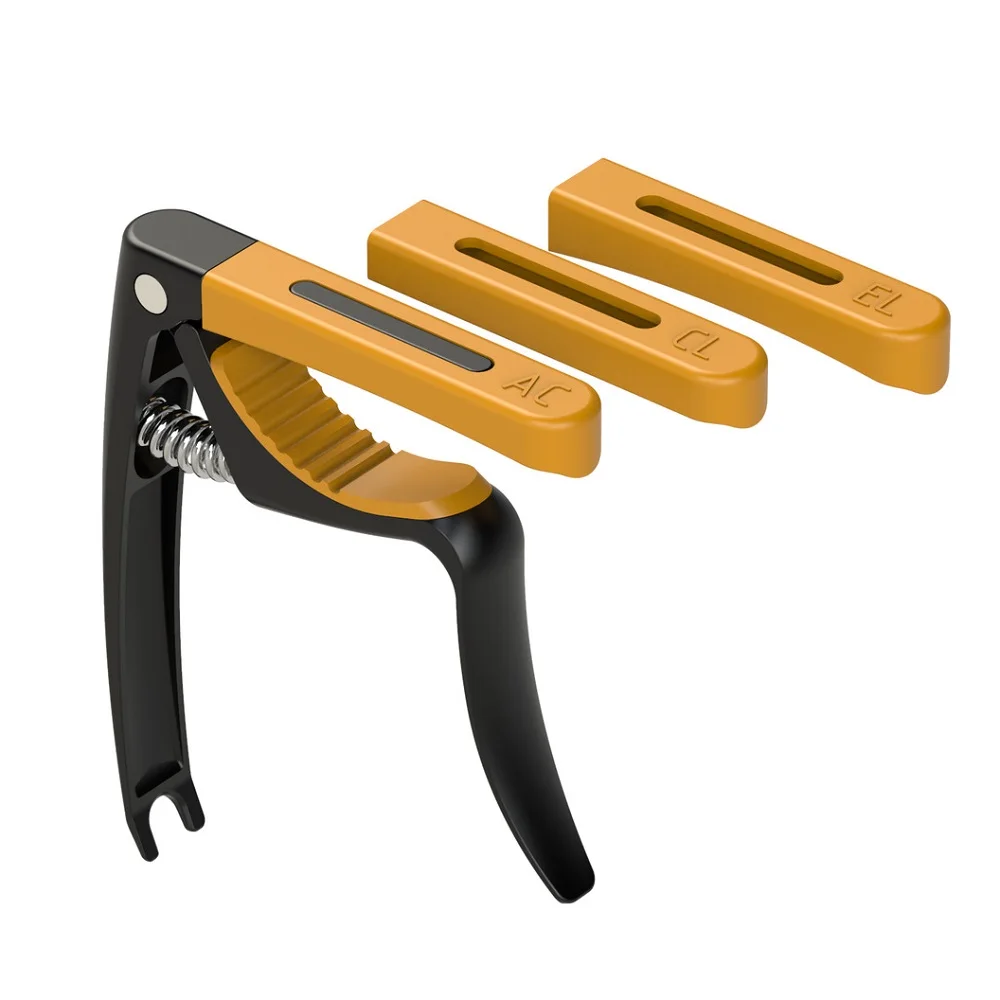 

Solo Interchangeable Head Zinc Alloy Capo Folk Guitar Classical Guitar Electric Guitar Universal Capo With String Nail Function