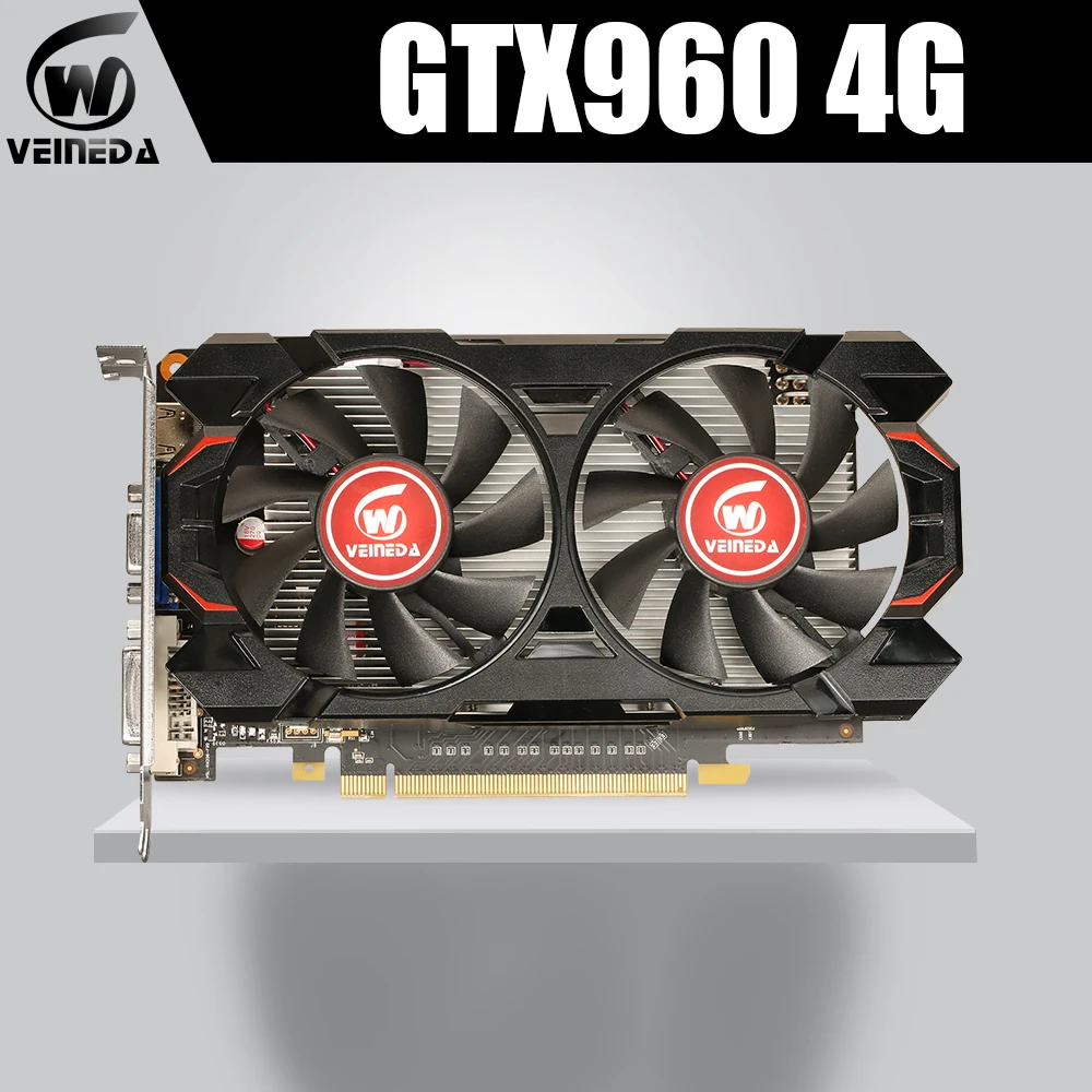 VEINEDA оригинальный GTX 960 4 Гб 128Bit GDDR5 Графика карты VGA gtx 4GB Dvi ПК Видеокарта nVIDIA Geforce