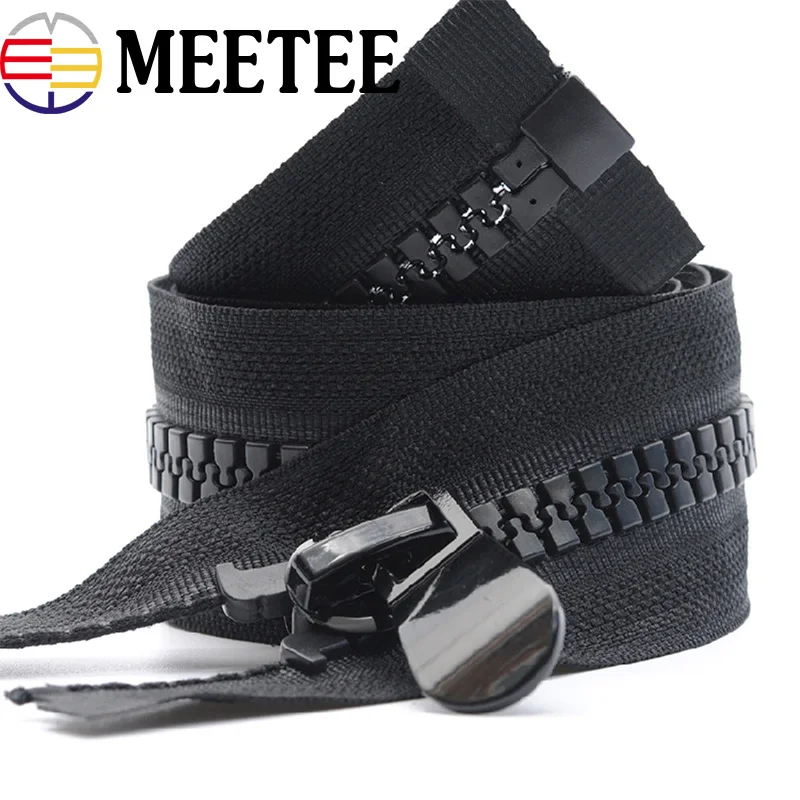 Meetee 1 шт. 15 # Новинка смоляная молния для пуховика белый черный открытый | Отзывы и видеообзор