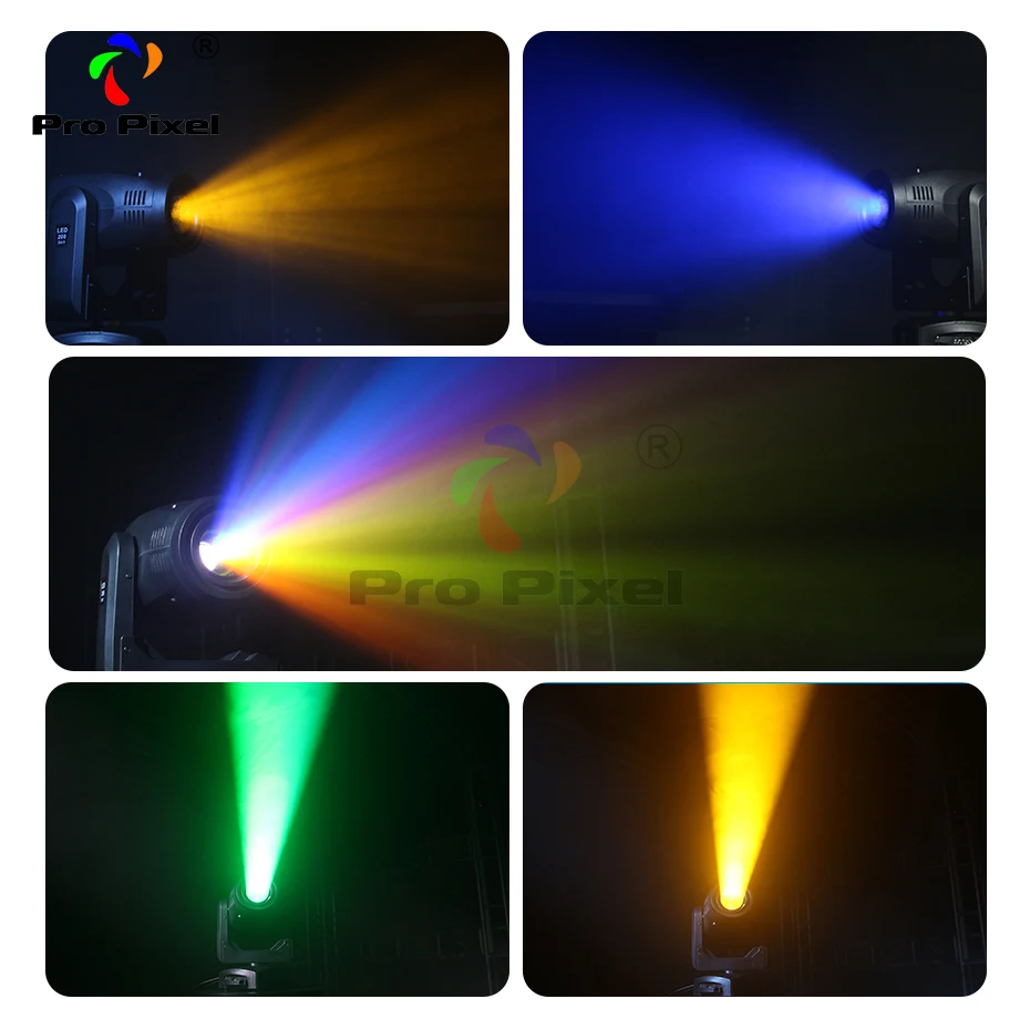 Движущийся головной светильник с радужным эффектом 200 Вт светодиодный 3 в 1