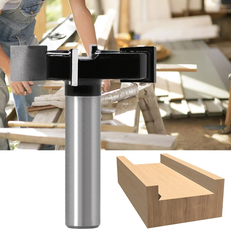 

1/2\" Shank Wood Milling Cutter Planing Flattening Router Bit Woodworking Tool