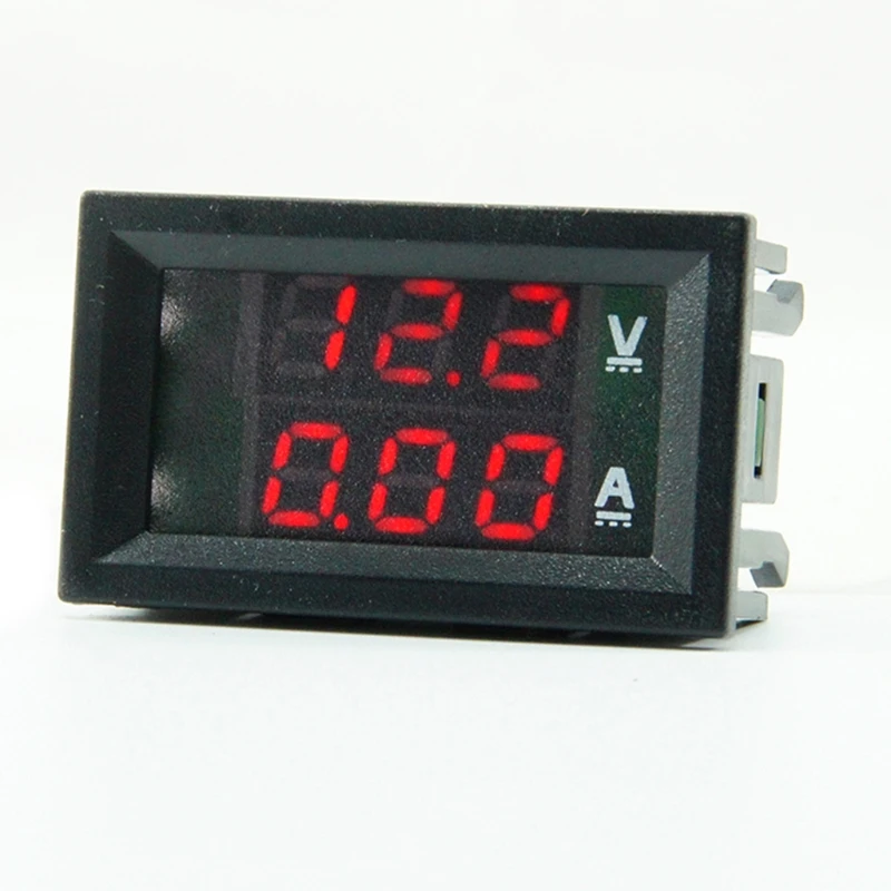 

DC 7-110V Voltmeter Current meter Ampere Volt Gauge Red+Blue /Red+Red Dual LED Display 10A 50A 100A