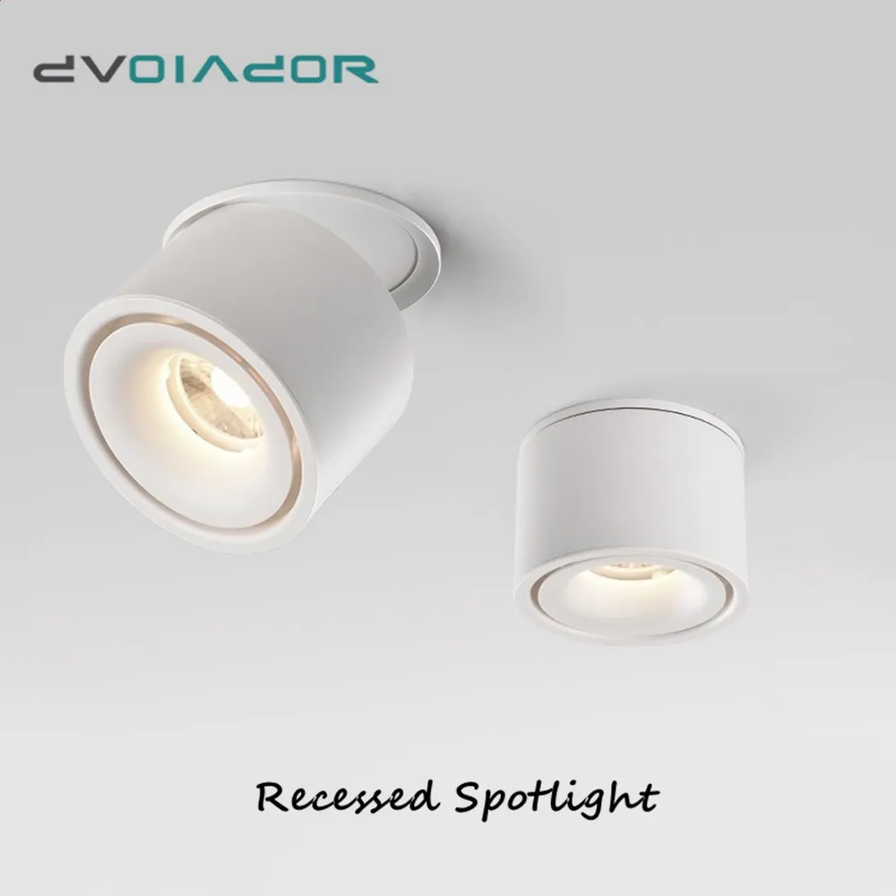 Встраиваемый светодиодный потолочный светильник лампа с поворотом на 360