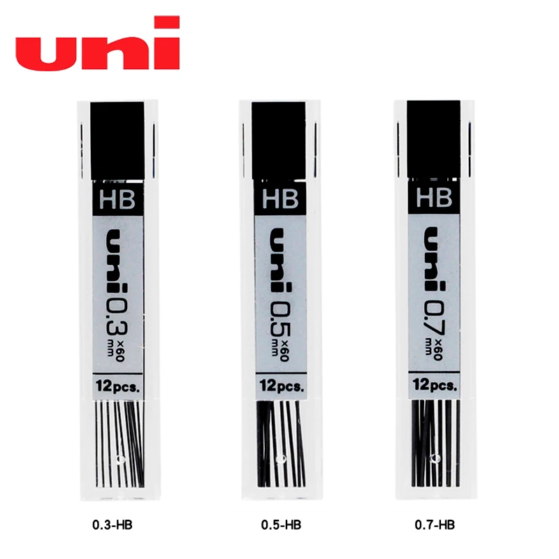 

UNI Automatic Pencil Lead UL-1403 1405 1407 Activity Lead 0.3 0.5 0.7mm 12-pack HB Smooth and Not Easy To Break