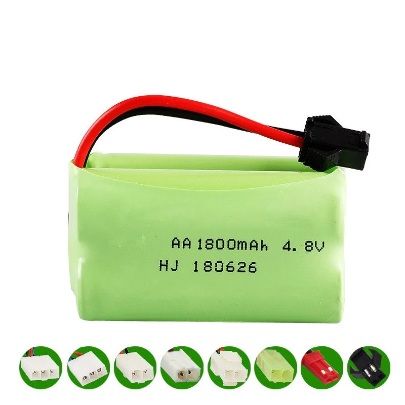 

( T Model ) 4.8v 1800mah NiMH Battery For Rc toys Cars Tanks Robots Boats Guns 4.8v Rechargeable Battery AA Battery Pack 10Pcs