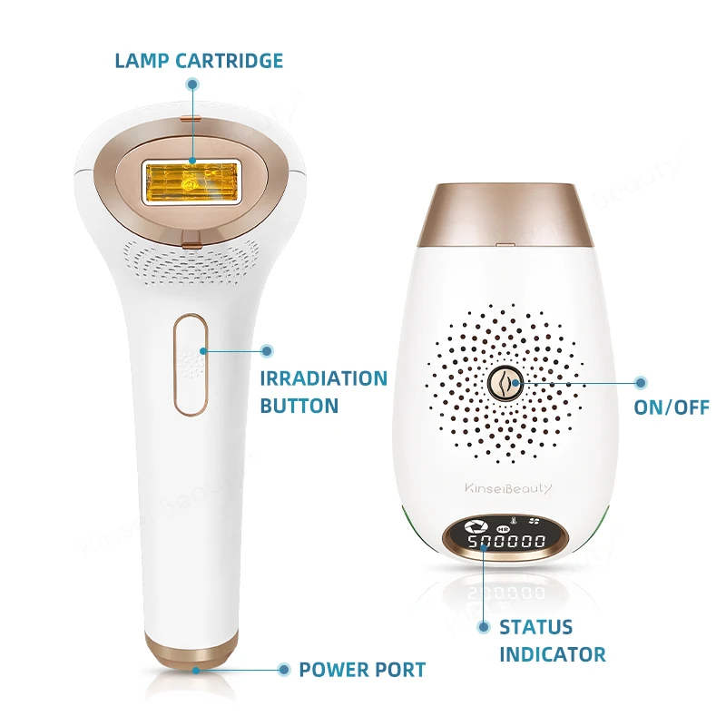 

Kinseibeauty Epilator a Laser IPL Hair Removal 500000 Flashes Laser hair Removal Use For Body Bikini Face Hair Removal Machine