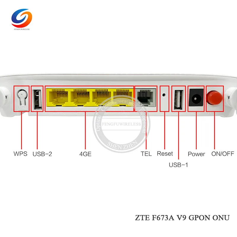 2020 Горячая новинка ZTE F673A V9 GPON ONU 4GE с 2 4G и 5G WIFI английская прошивка заводская