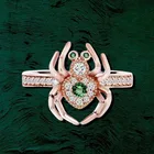 кольцо женское бижутерия винтаж готика аксессуары для девушек Нательные украшения Кольцо с пауком для девочек-подростков, стильное ювелирное изделие в подарок на Хэллоуин, креативный дизайн в эстетике