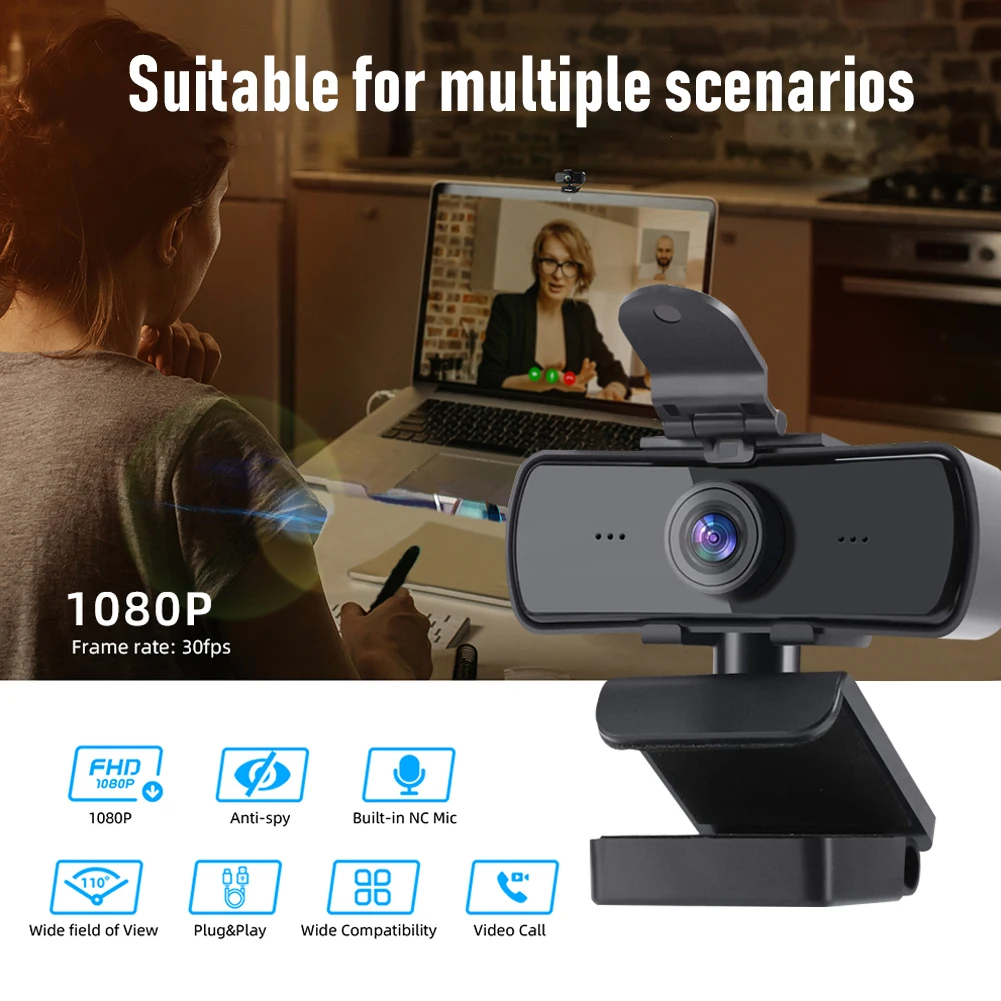 

2021 New 1440P HD USB Webcam PC Computer Web Camera Laptop Desktop Video Recording Steaming Live Web for Camera