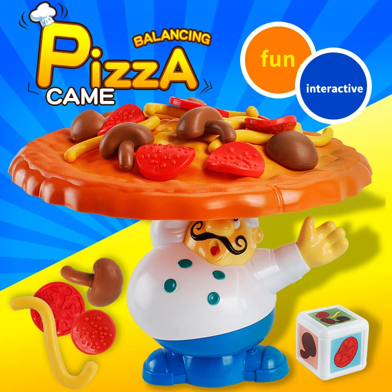 

Funny Children Pizza Balance Game Child Educational Shape Food Puzzles Board Games Family Party Game Accessories Birthday Gift