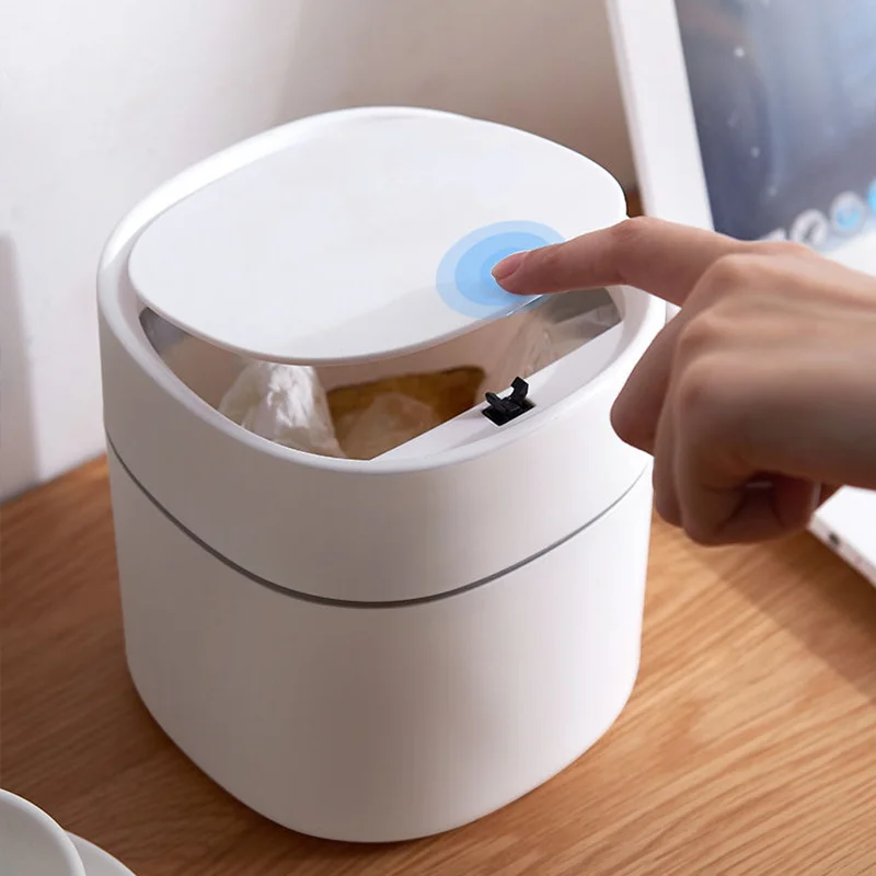 

Mini Small Waste Bins Desktop Garbage Basket Home Table Plastic Trash Can Office Stationery Dustbins Sundries Barrel Box