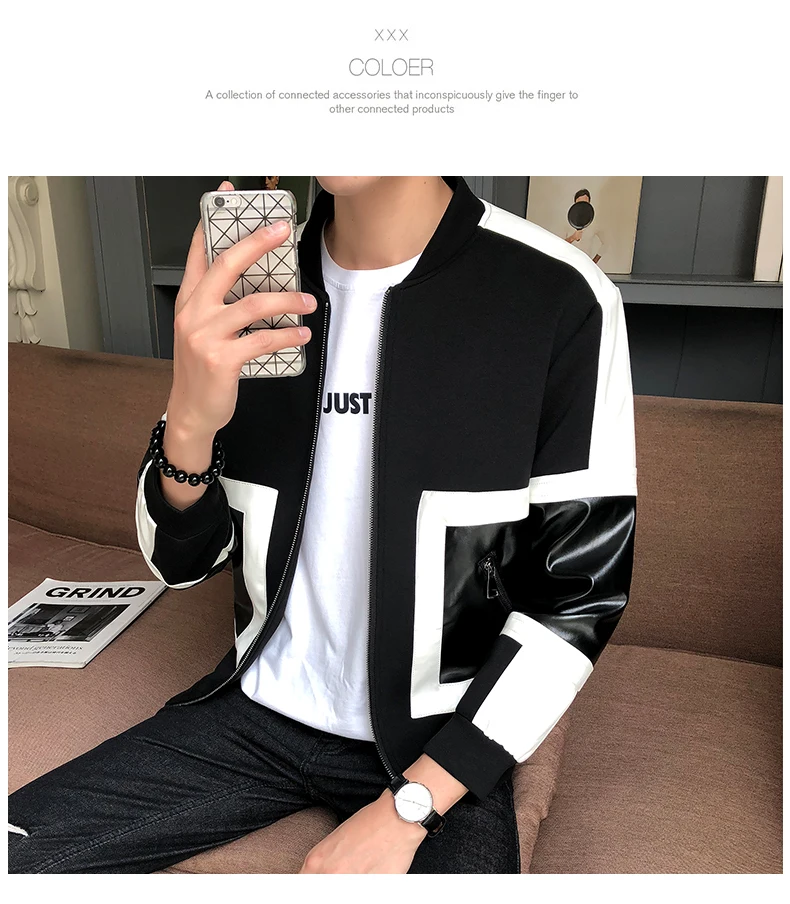 Мужская кожаная куртка Jaqueta De Couro Masculina, мужские кожаные куртки, мотоциклетные кожаные куртки для мужчин