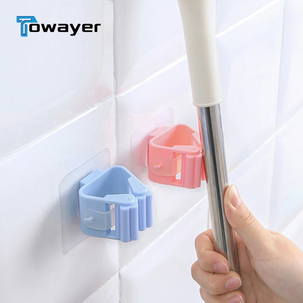 

Настенный органайзер для швабры, держатель, вешалка для щетки, метлы, стеллаж для хранения в ванной комнате, подвесные крючки для труб, домаш...