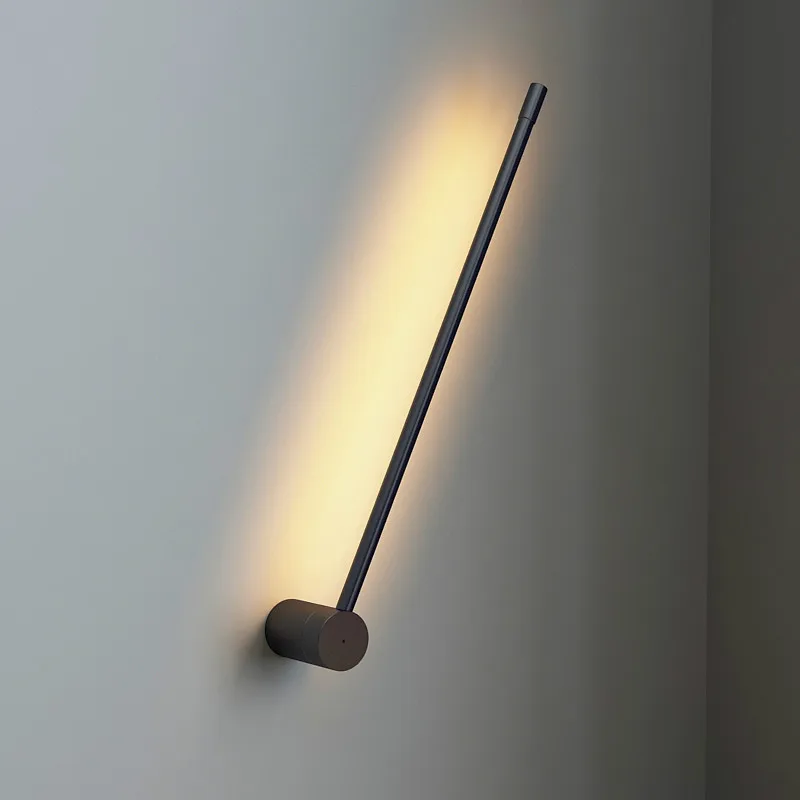 Nordic Modern Metal Wall Lamp Minimal Personality Creative Corridor Background Light Living Room Decor Bedroom Bedside | Лампы и