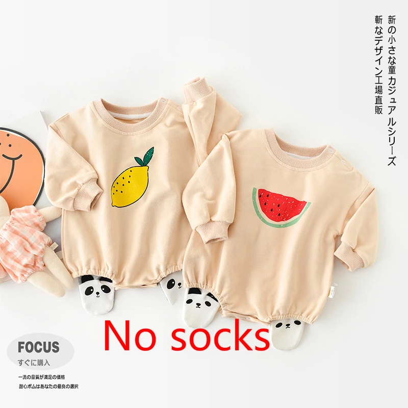 

Newborn Baby Fall Clothes Boys Girls Bodysuits Infant Watermelon Pineapple Printed Rompers Toddler Casual Jumpsuits 3-18 Month