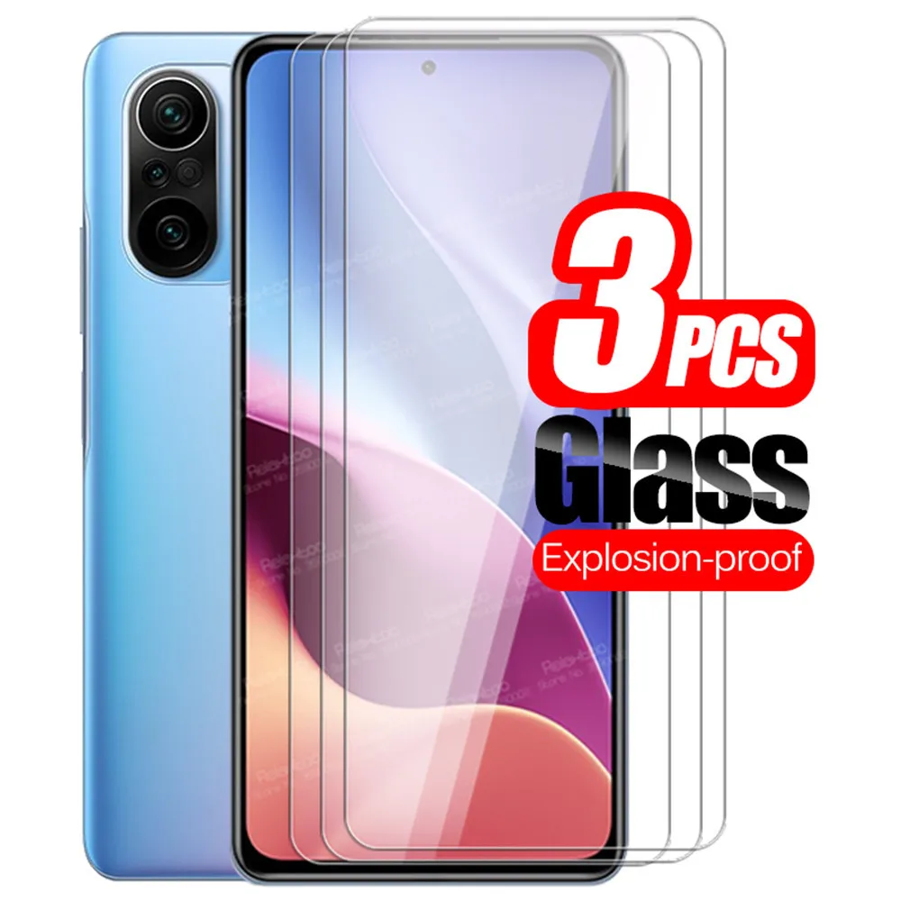 

3 шт. закаленное стекло для Xiaomi Poco F3 стекло на Xiomi Mi PocoF3 6,67 "Pocco PocoPhone F 3 Защитная пленка для экрана телефона