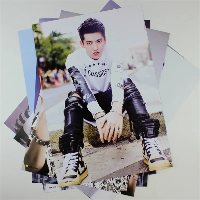 8 *(42x29 см) EXO Kris Wu Yifan плакат настенные наклейки Корейская звезда подарок на день