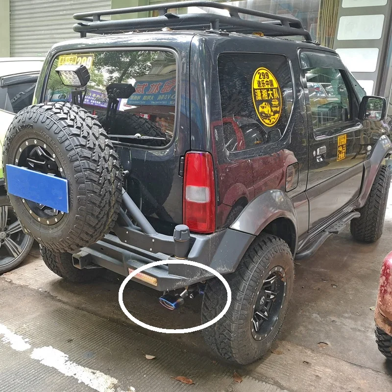Автомобильный глушитель Конец трубы выхлопные трубы для Suzuki Jimny 2007 2008 2009 2010 2011 2012 2013