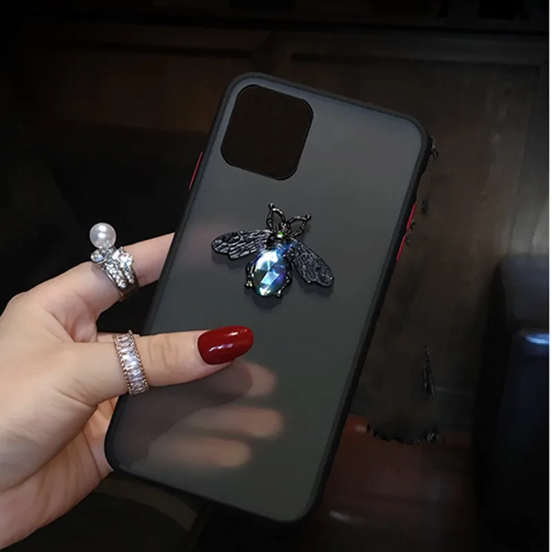 

Luxury Diamond Bee Glitte soft hard Drop protect case for iphone 7 8 6S plus X XR XS 11 Pro Max cover for samsung S8 S9 S10 Note