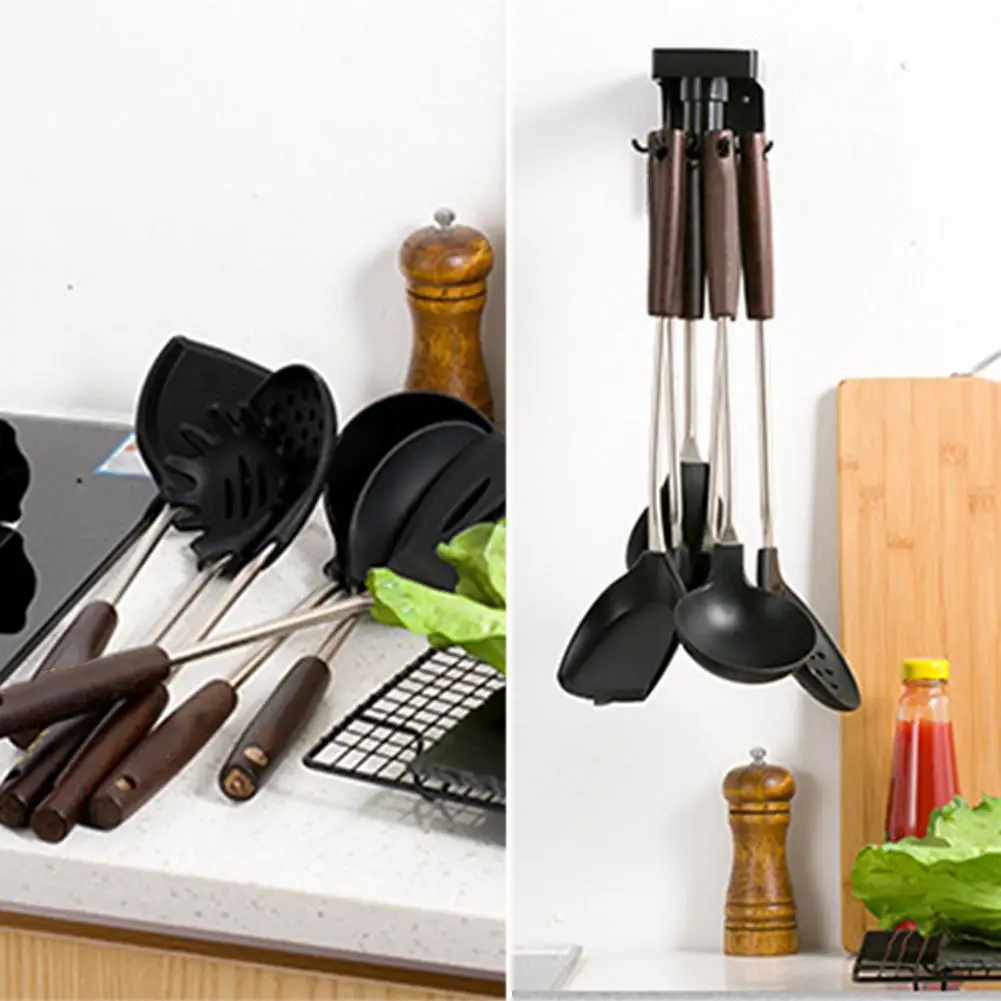 Rotary Kitchen Hook Wall Rotating 360 Degrees Rotatable 6 Storage Gadget Tableware Accessory | Дом и сад