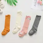 Детские гольфы для девочек Детские хлопковые носки унисекс с рисунком кота, белки теплые гольфы