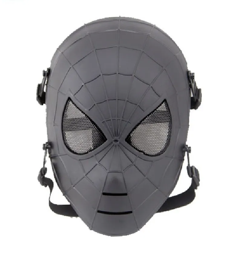 Охотничья защита Человек паук Маска на пол лица дышащая Военная Тактическая