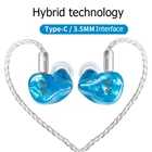 EPZ K1 BA DD гибридные проводные наушники-вкладыши с монитором, IEM Hi-Fi DJ наушники с активным шумоподавлением, 3,5 мм гарнитура с микрофоном