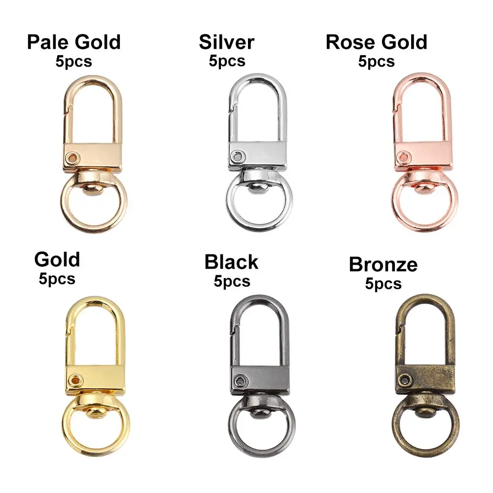 5Pcs DIY Hardware Accessories Rotating Bag Strap Buckle Zinc Alloy Collar Carabiner Snap Lobster Clasp KeyChain Universal Buckle images - 6