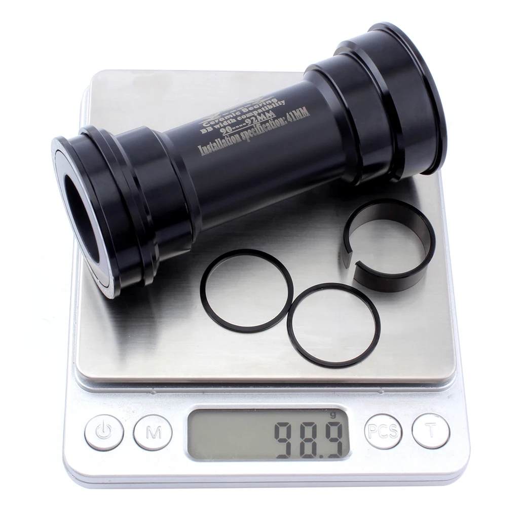 Pressfit hollowtech керамический Нижний кронштейн подшипника 90-92 мм bb92 переходник вала для велосипеда центральный механизм горный велосипед аксессуары