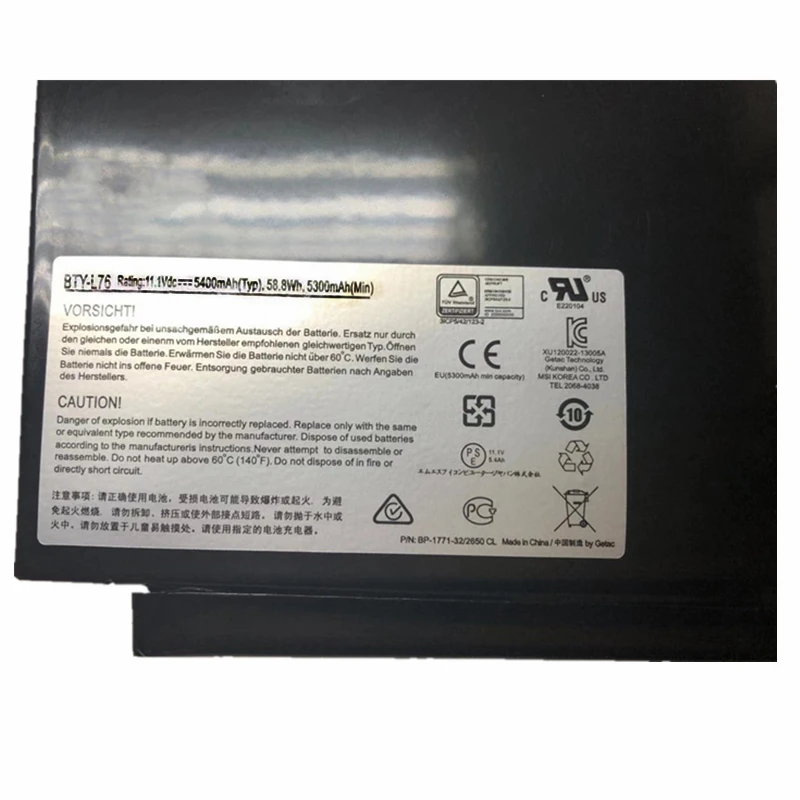 CSMHY NEW BTY-L76 Ноутбук Батарея для MSI GS70 2OD 2PC 2PE 2QC 2QD 2QE GS72 MS-1771 MS-1772 MS-1773 MS-1774 MEDION X7613 MD98802 on.