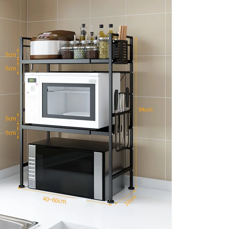 Dish Drainer Cucina Egouttoir Vaisselle Adjustable Microwave Shelf Mutfak Cocina Organizador Cozinha Kitchen Storage Rack Holder | Дом и сад