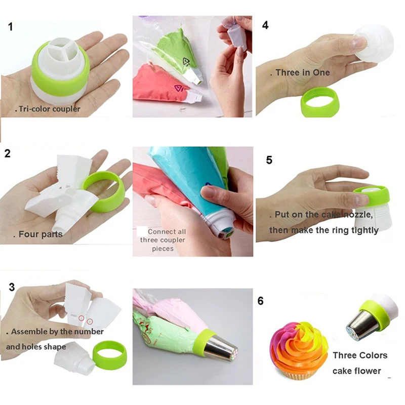 18 шт. Кондитерские насадки для из нержавеющей стали обледенение на русском с