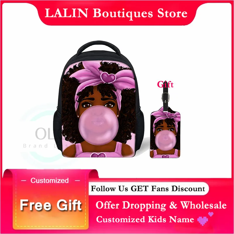 Американский Рюкзак для средней школы с принтом девочек LALIN детский волшебный