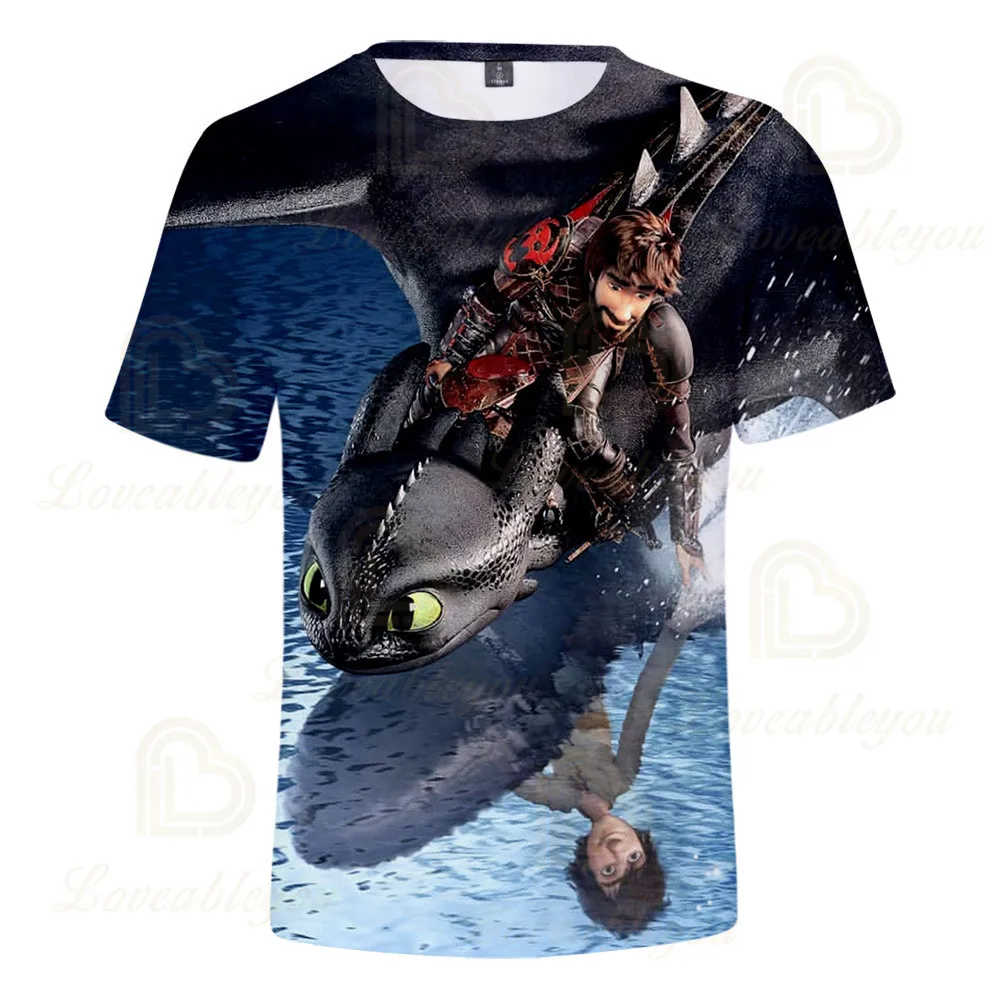 

How To Train Your Dragon 3D T Shirts Men Women Children Casual Boy Girl Kids Anime Cartoon Printed T-shirt Cool Tops Tee