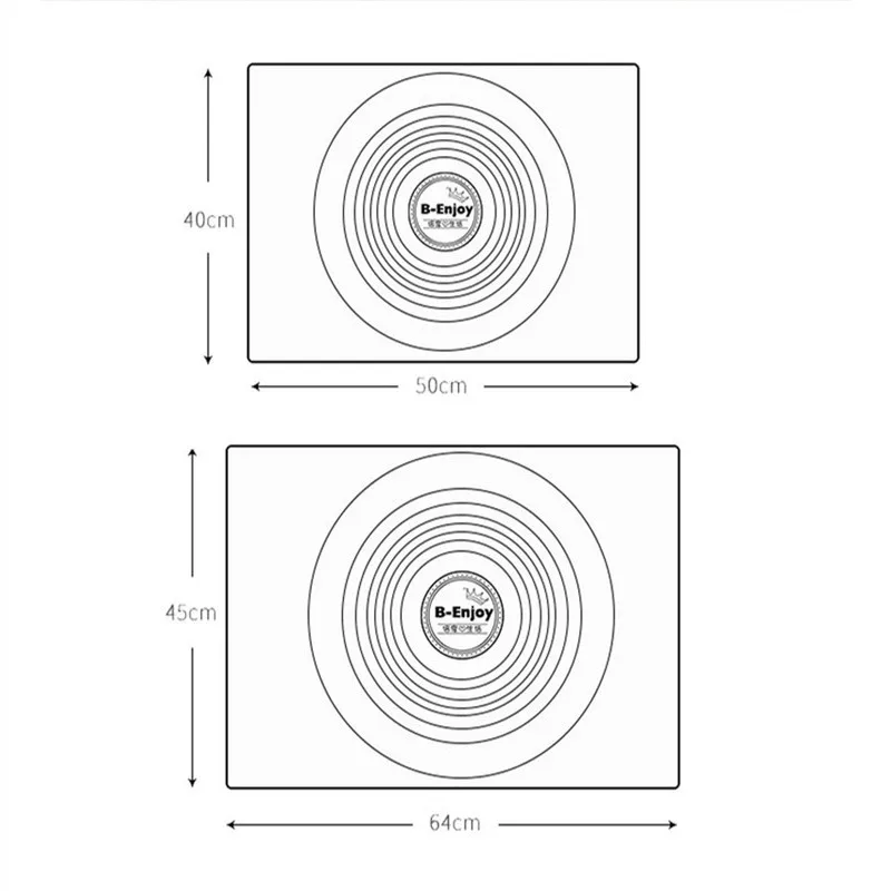

Silicone Kitchen Kneading Dough Mat Cookie Cake Baking Mat Tools Thick Non-stick Rolling Pastry Accessories Sheet Padsreusable