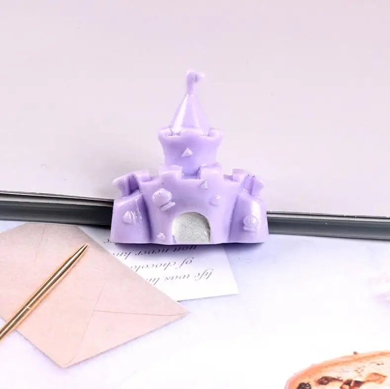 10 шт./лот милый замок мечты с плоским основанием Кабошон из смолы для детей бант
