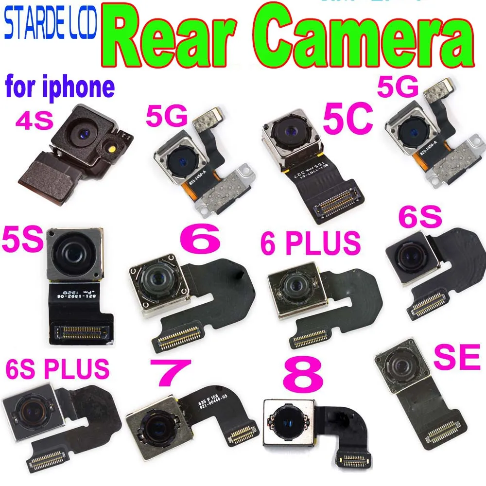 Aaa+ Back Rear Camera For Iphone 4s 5 5s 5c Se 6 6s 7 8 Plus X Se X Max Xr  Xs Max 11 Rear Camera Flash Module Sensor Flex Cable - Mobile Phone Flex  Cables - AliExpress