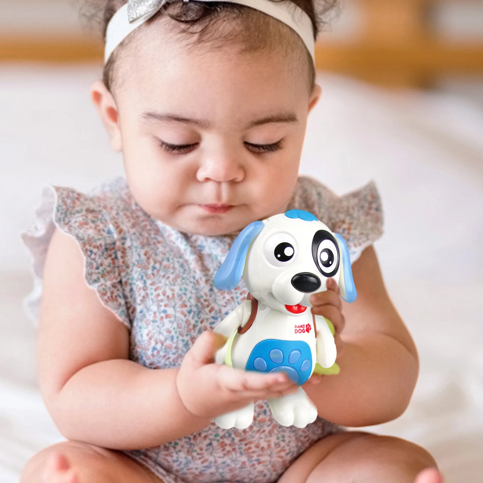 

Electric Bungee Dancing Dog Light Music Children Puzzle Boys and Girls Birthday and New Year Gift