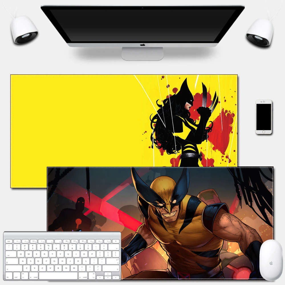 

Large Size Disney Anti-Slip Mouse Pad Thickened Gamer Mat for Gaming Mouse Laptop Desk Wolverine Wide Mouse Pad