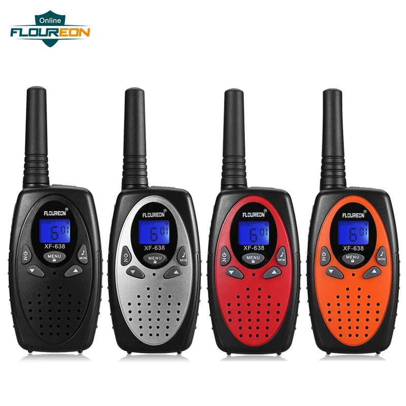 Floureon 22/8 каналов 2 шт Детская рация FRS/GMRS 462/467MHZ PMR 446MHZ VOX двухстороннее радио 3 Miles