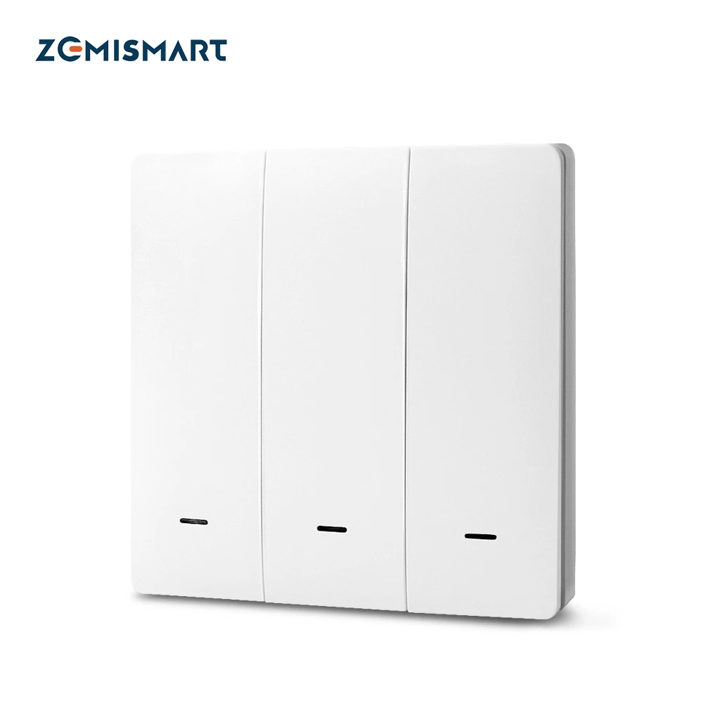 Выключатель света Zemismart Tuya Zigbee 3 группы настенный 110 В 220 В|Смарт-гаджеты| |