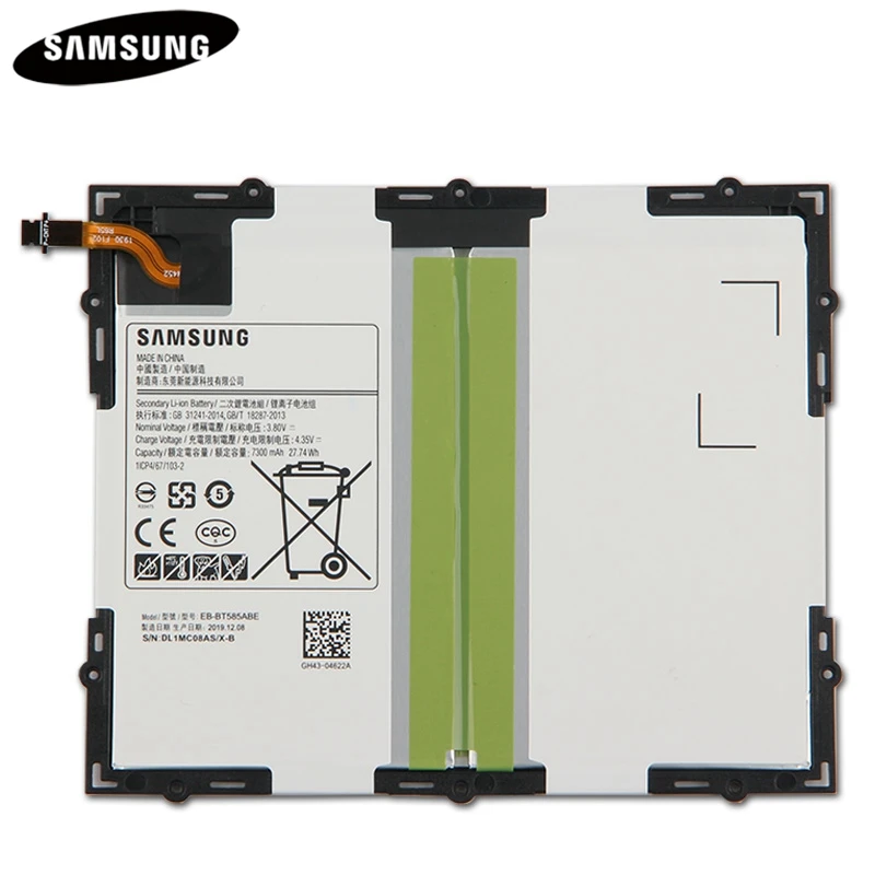 Оригинальный планшетный аккумулятор EB-BT585ABE EB-BT585ABA для Samsung Tab A 10 1 2016 SM-T585C BT580