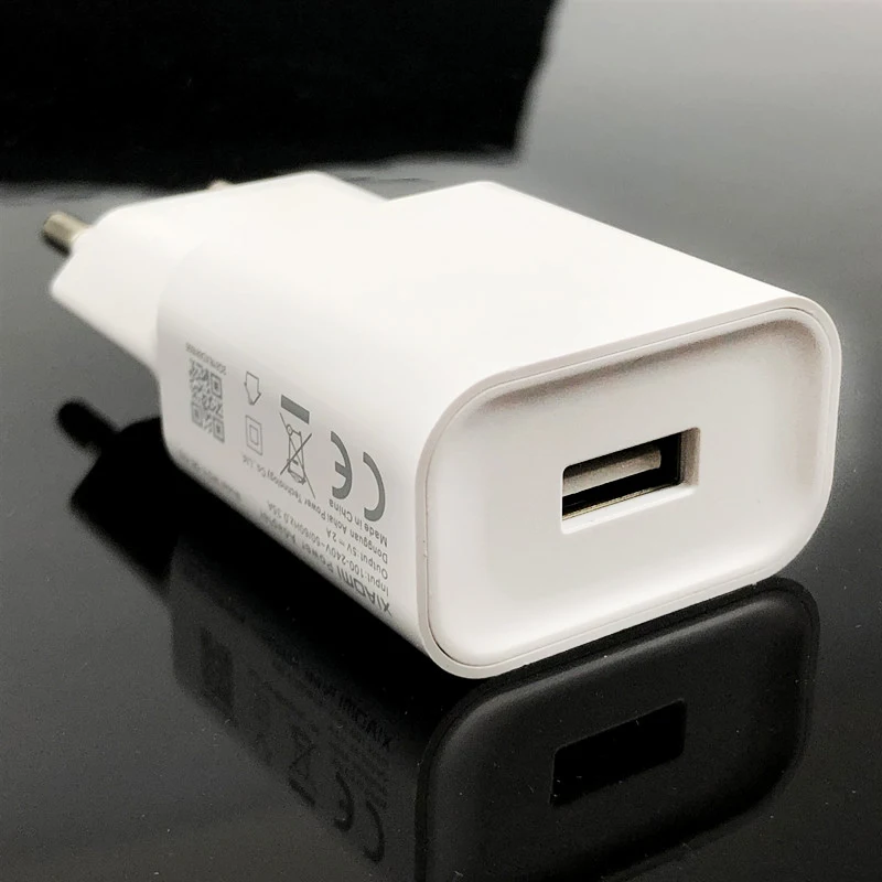 Оригинальный Xiaomi 5V/2A EU USB адаптер питания Белый для Mi 10 Redmi 7 7a 6a 4X 5 5a plus a2 a4 lite Note 6 4 4A