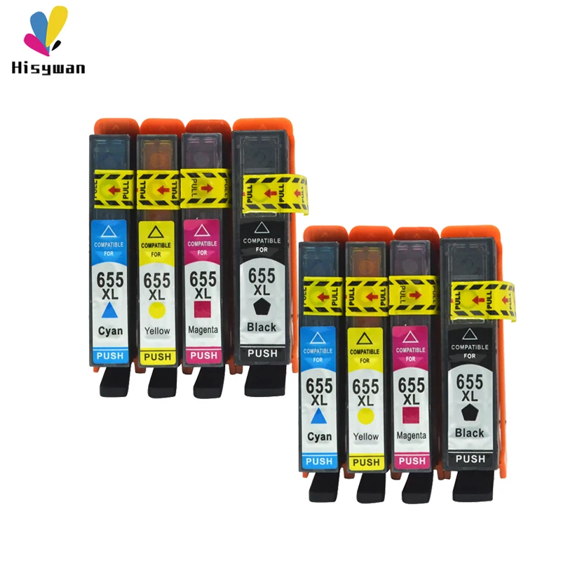 Чернильный картридж Hisywan 655XL для HP 655 Deskjet 3525 5525 4615 4625 4525 6520 6525 6625 6100|Чернильные