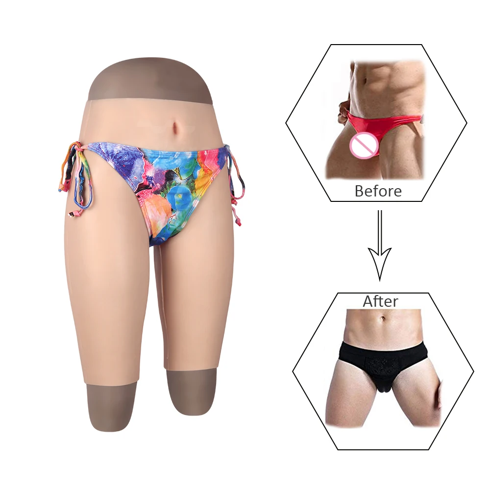Трусики Вагина crossгардеробные пять коротких брюк силиконовые трусы боксеры для