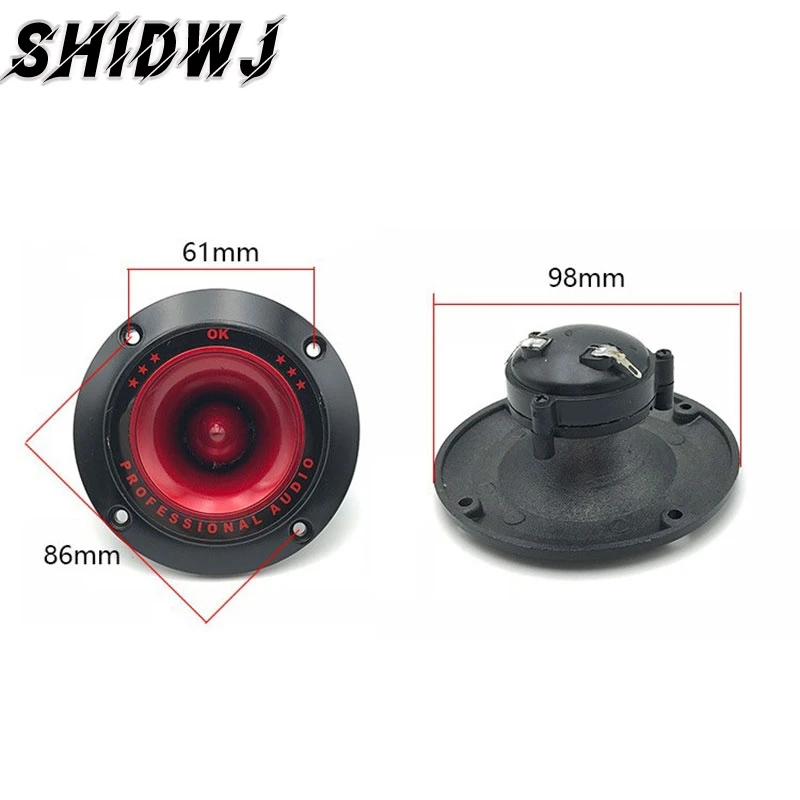 2pcs Car Piezoelectric Tweeter 3" Audio Speaker Treble Ceramic Piezo Loudspeaker PA DJ Auto Subwoofer Stage Sound |