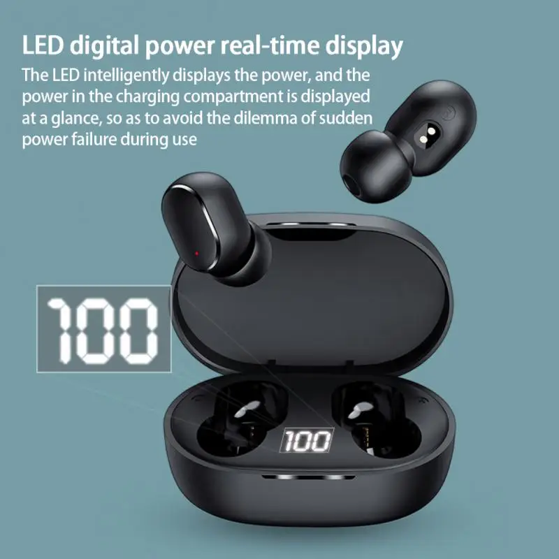 

Wireless Headphones BT5.0 Noise Canceling Sports Earphone Stereo Sports Waterproof Earbuds Headsets With Microphone