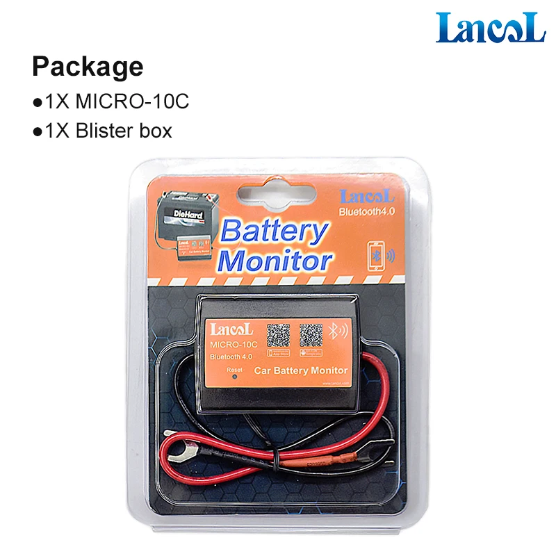 Bluetooth аккумулятор Lancol MICRO 10 C 12 В|Тестеры аккумуляторов| |