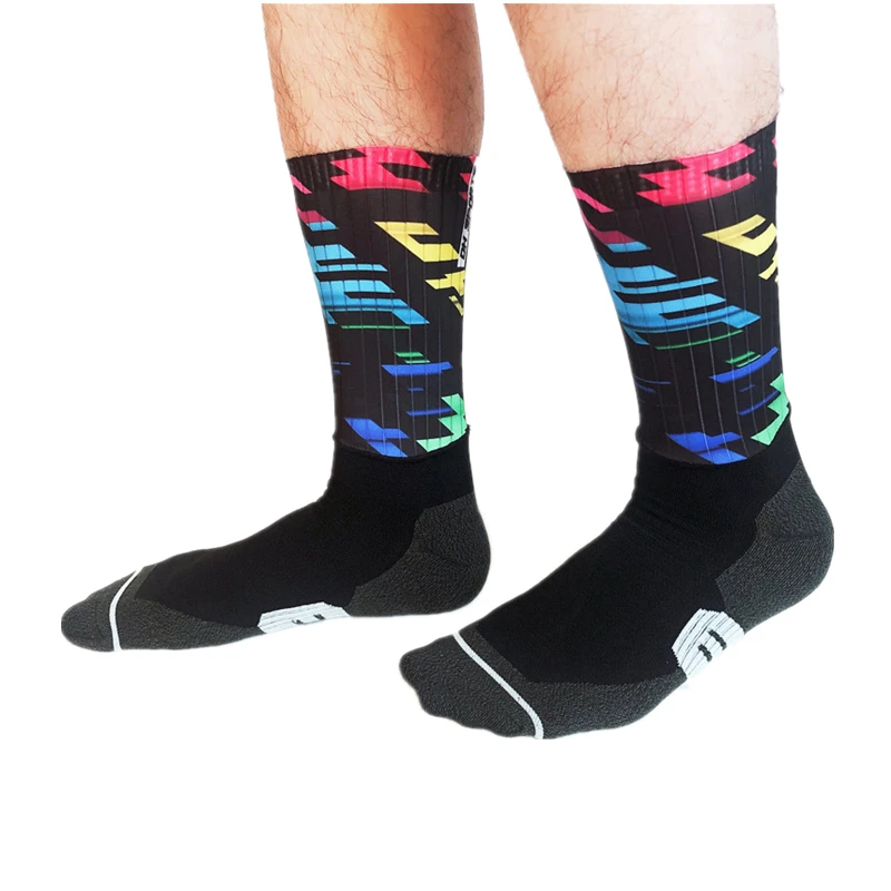 

Men Women Cycling Socks Professional Breathable Compression Road Mountain Bike MTB Socks Antislip Sports Cycle Bicycle Socks